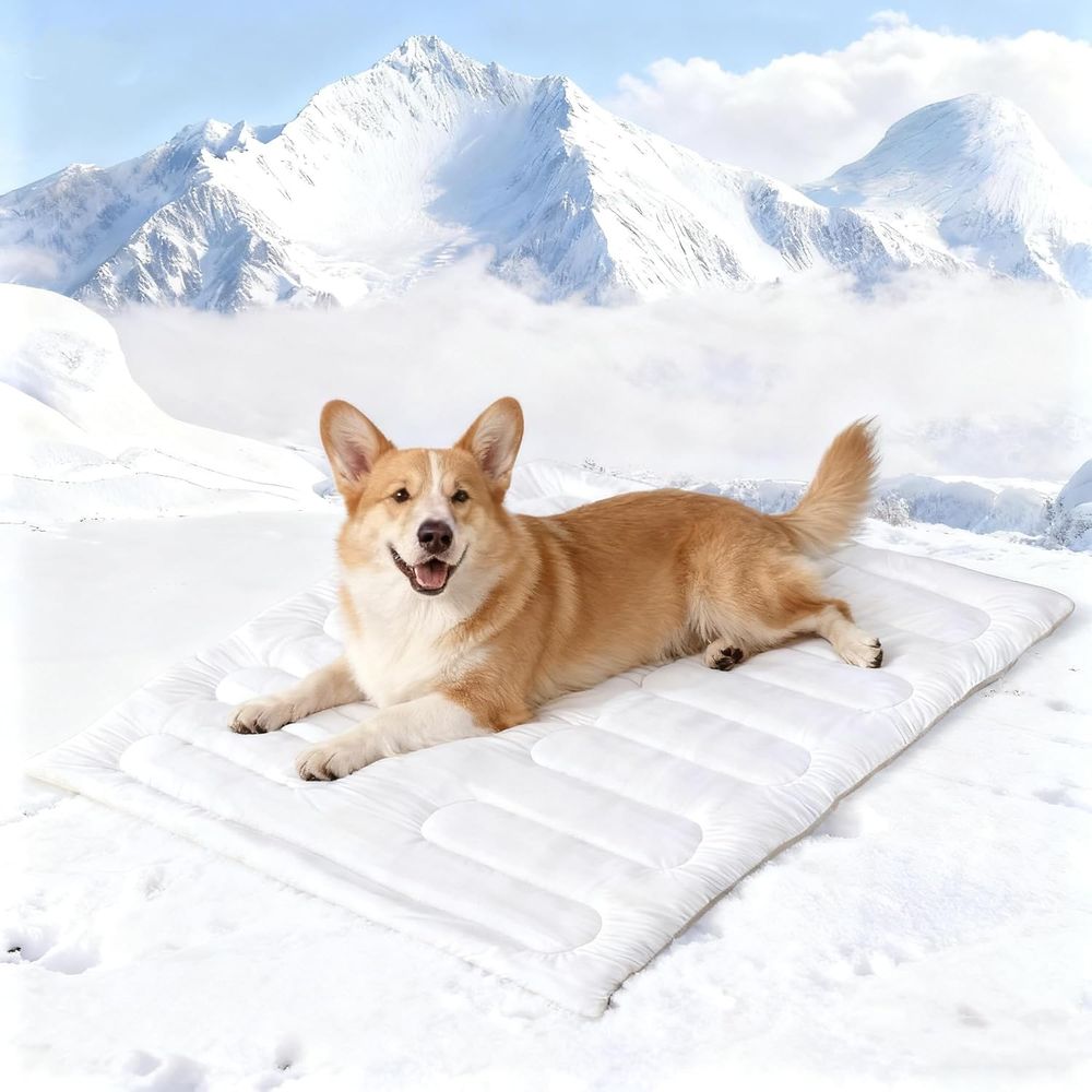 Dog Cooling Mat - Dog Cooling Mat, Reversible Sel-Cooling Mat