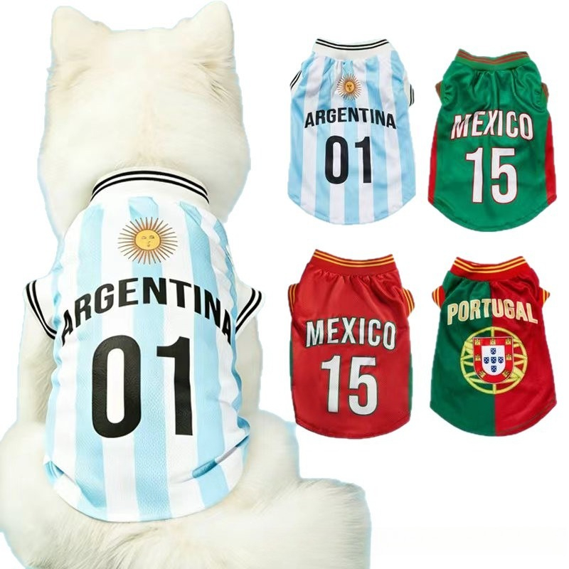 Pet Supplies Jersey - Breathable Mesh Pet Jersey Summer Dogs