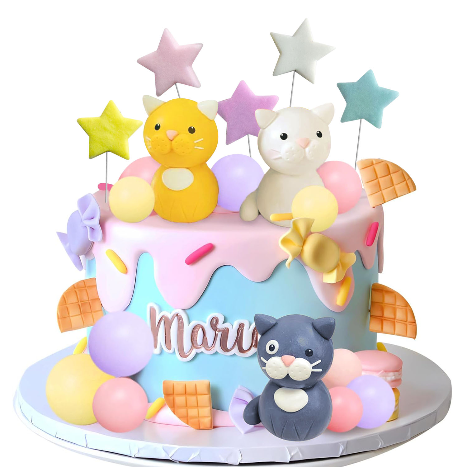 17 PCS Cat Cake Topper Cute Ca - Pet Supplies Outlet ulasan dan harga