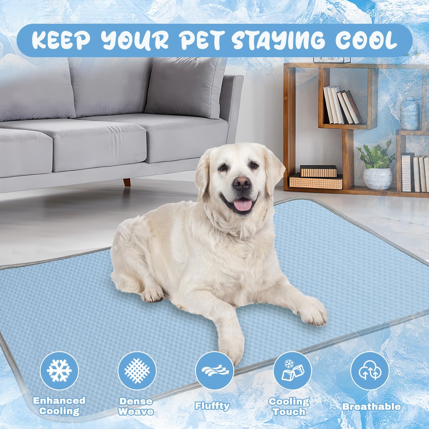 Summer Dog Cooling Mat Washabl - Dog Cooling Mat ulasan dan harga
