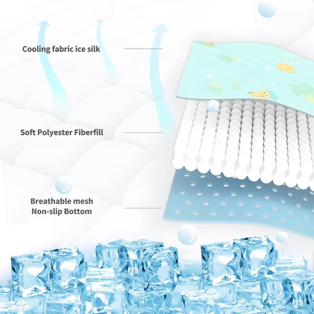 Ice Silk Pet Cooling Mat for D - Dog Cooling Mat ulasan dan harga