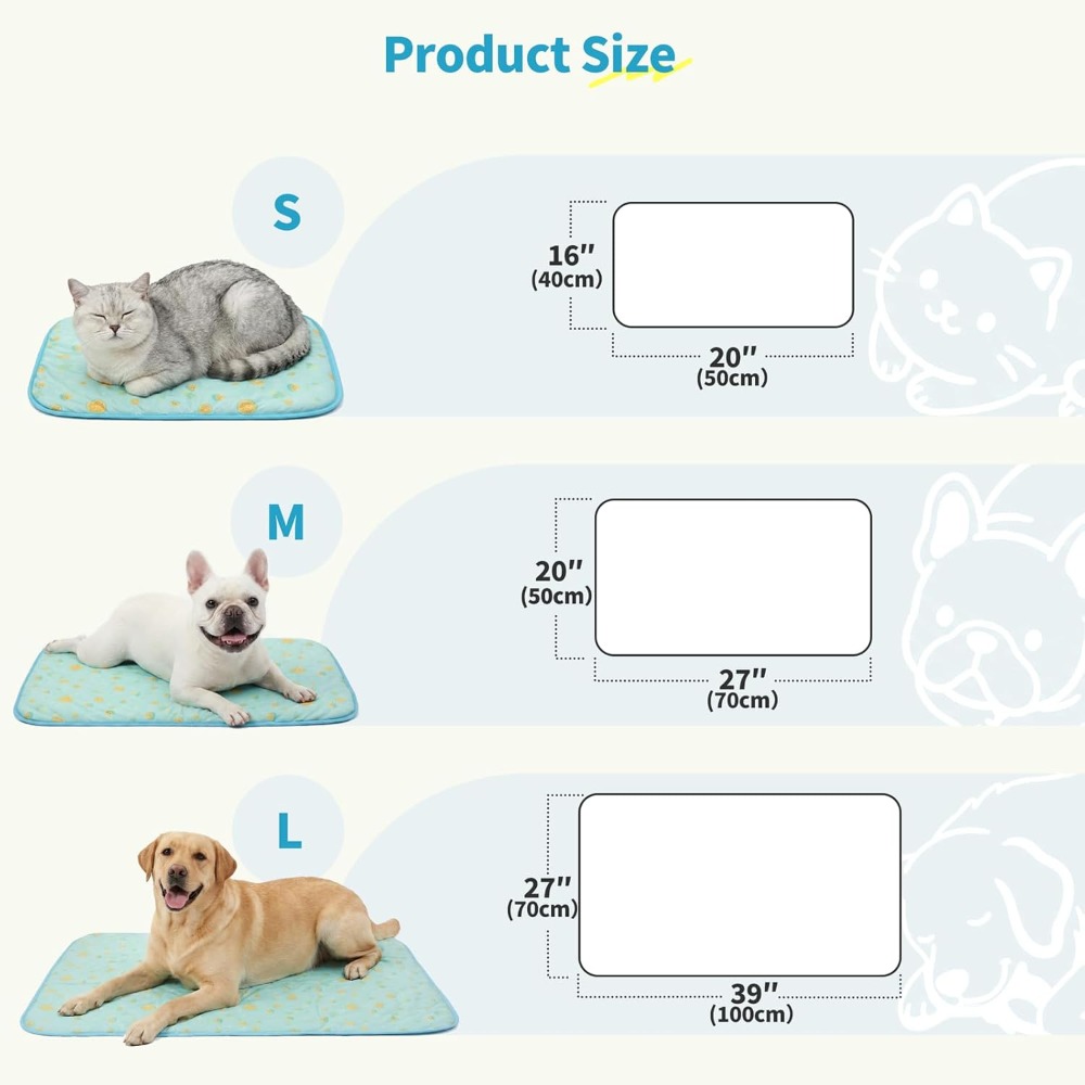 Ice Silk Pet Cooling Mat for D - Dog Cooling Mat ulasan dan harga