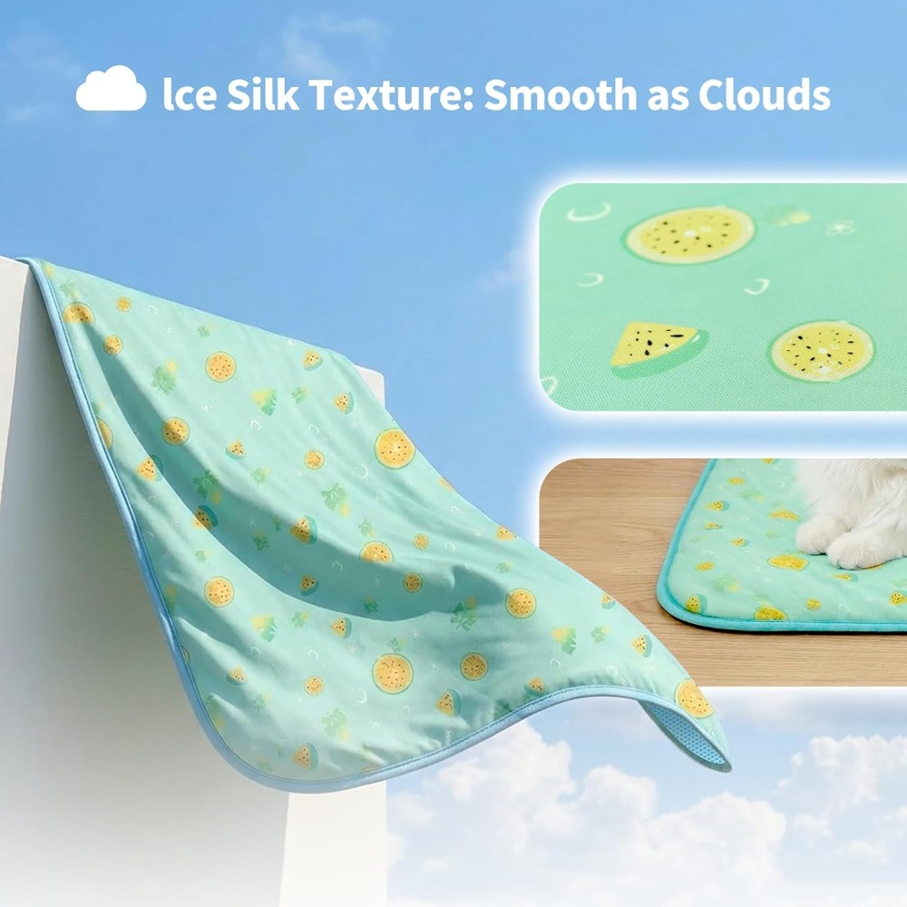 Ice Silk Pet Cooling Mat for D - Dog Cooling Mat ulasan dan harga