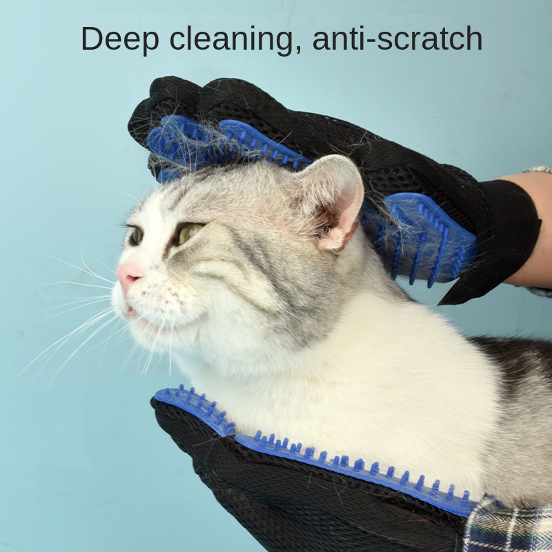 Silicone Pet Grooming Gloves C - Pet Supplies Grooming Hours ulasan dan harga