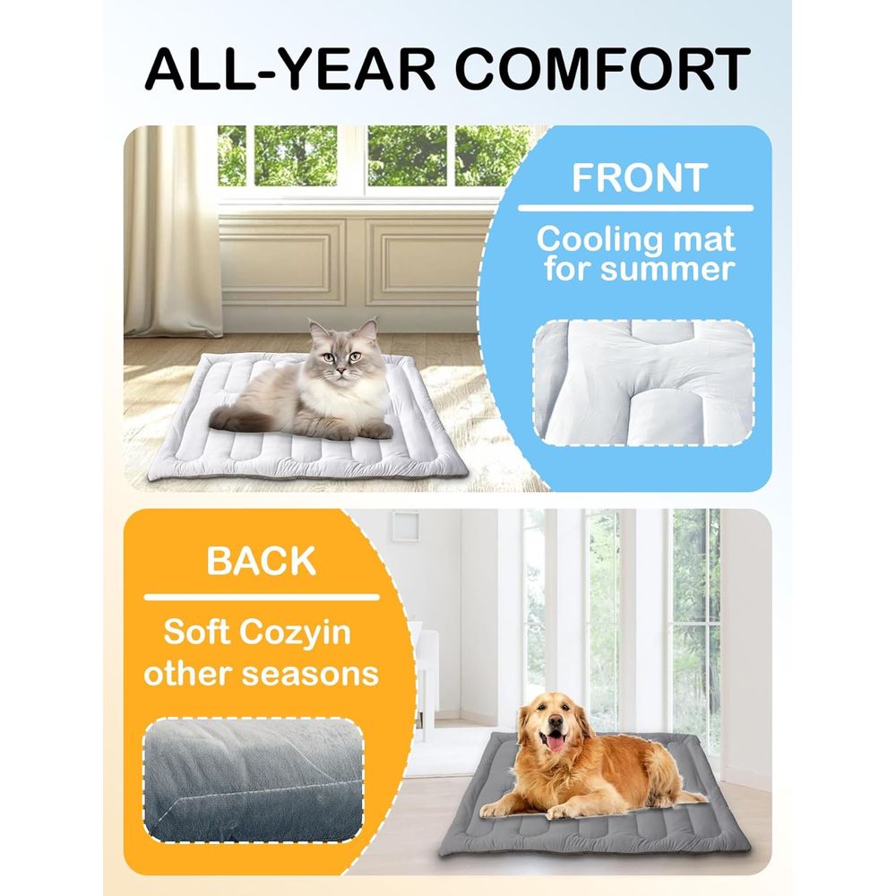 Dog Cooling Mat, Reversible Se - Dog Cooling Mat ulasan dan harga