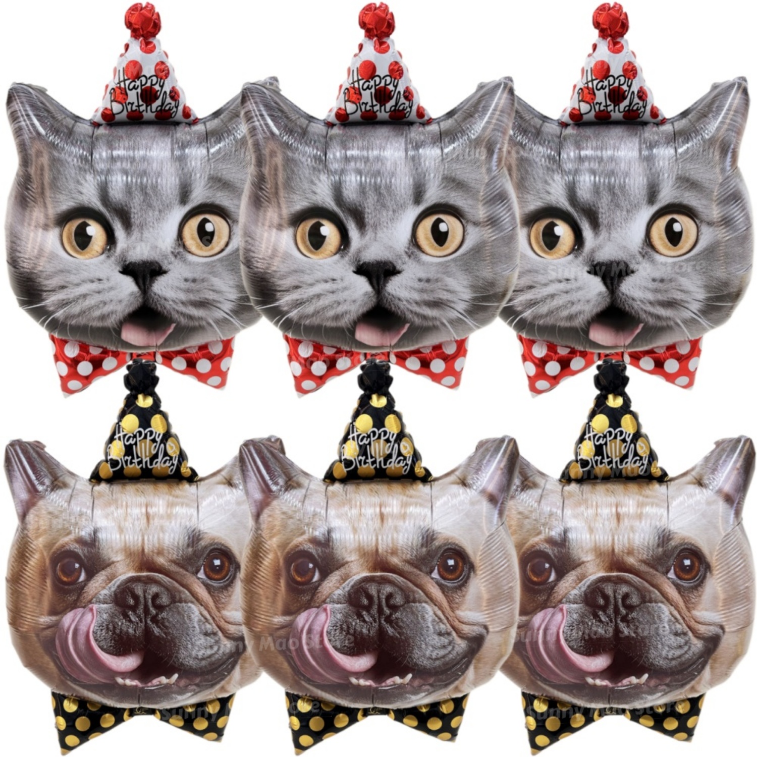 1/6Pcs Dog Birthday Balloons C - Pet Supplies Outlet ulasan dan harga