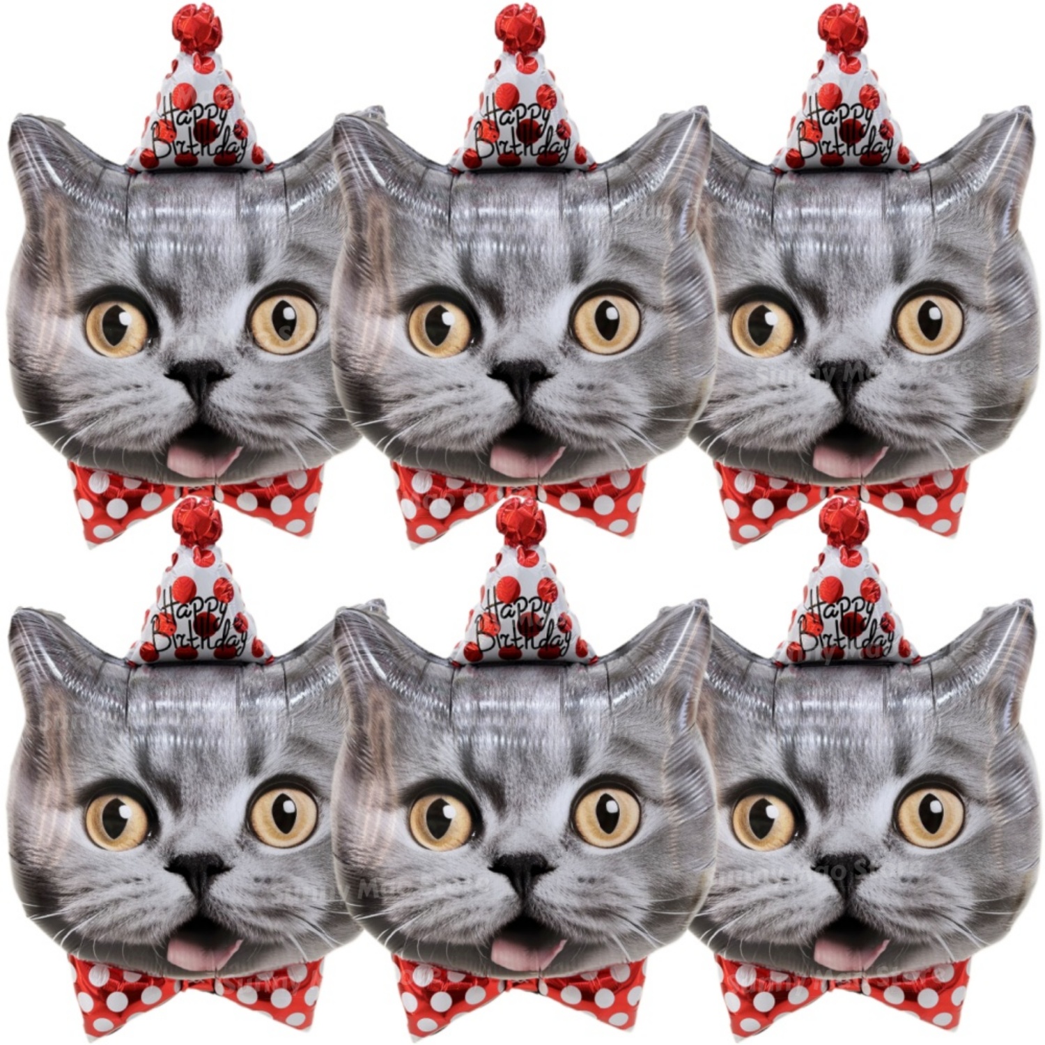 1/6Pcs Dog Birthday Balloons C - Pet Supplies Outlet ulasan dan harga