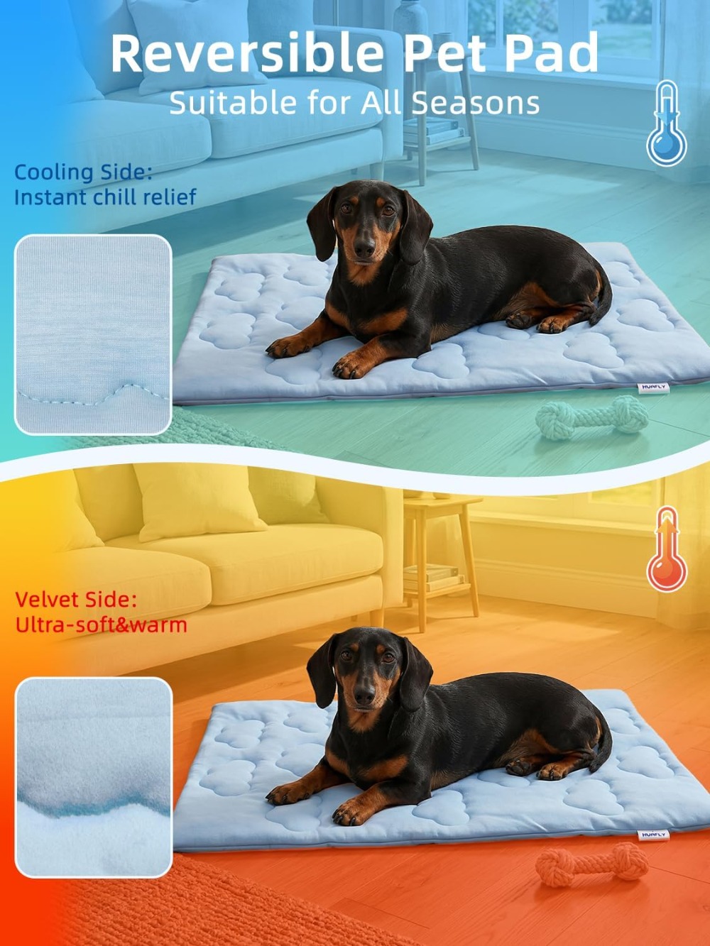 Dual-Sided Cooling Mat for Dog - Dog Cooling Mat ulasan dan harga