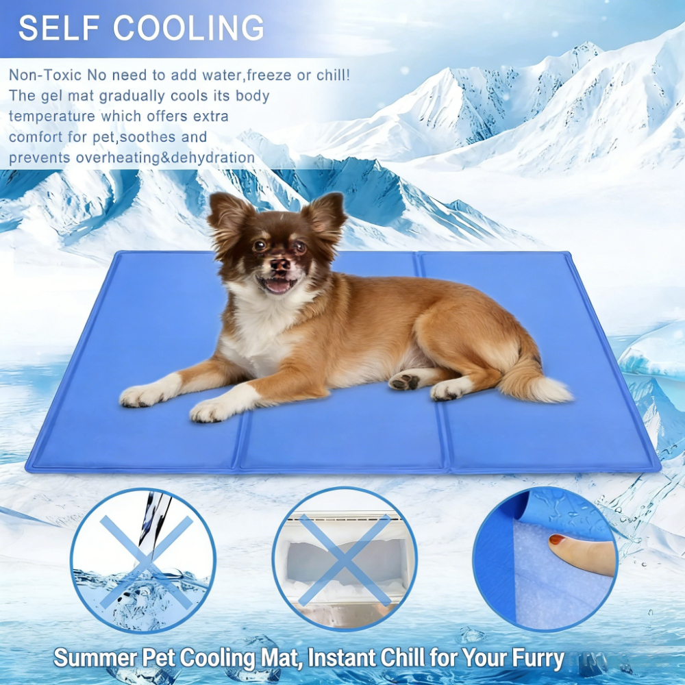 Summer Gel Pet Cooling Bed Mat - Dog Cooling Mat ulasan dan harga