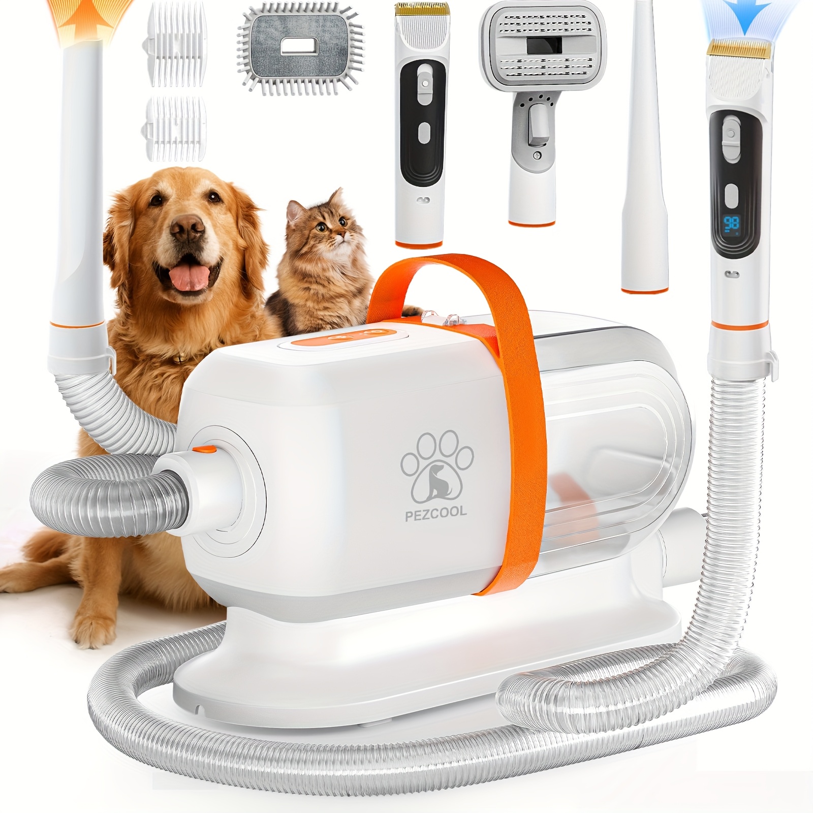 8-in-1 Dog Grooming Vacuum for - Pet Supplies Grooming Hours ulasan dan harga