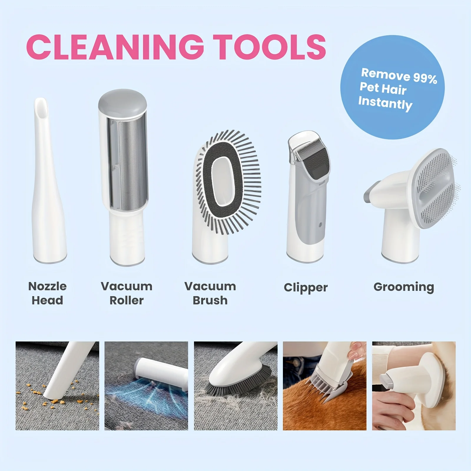 KEEHOME New Pet Grooming Vacuu - Pet Supplies Grooming Hours ulasan dan harga