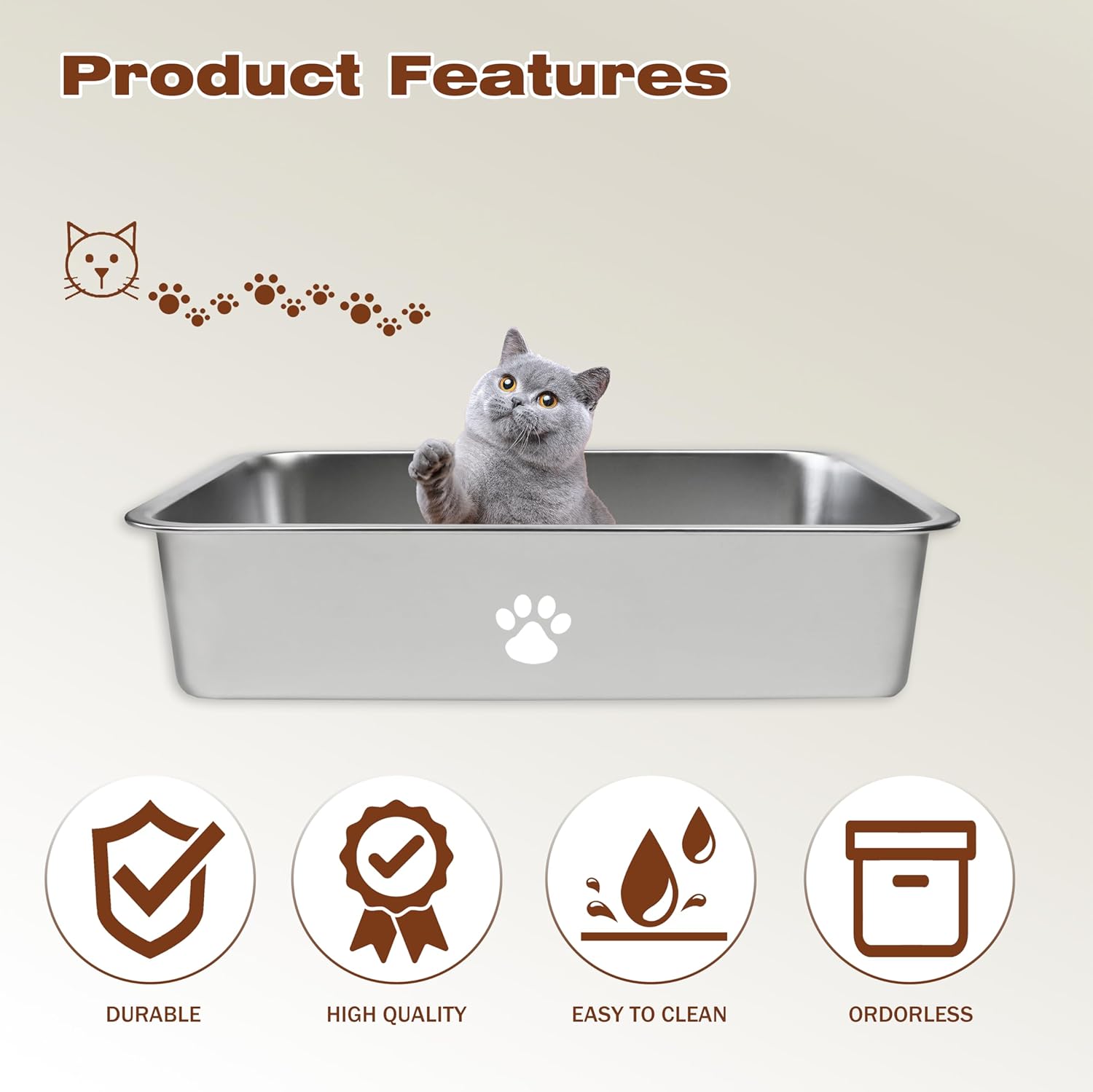 Stainless Steel Cat Litter Box - Pet X Supplies & Tack ulasan dan harga