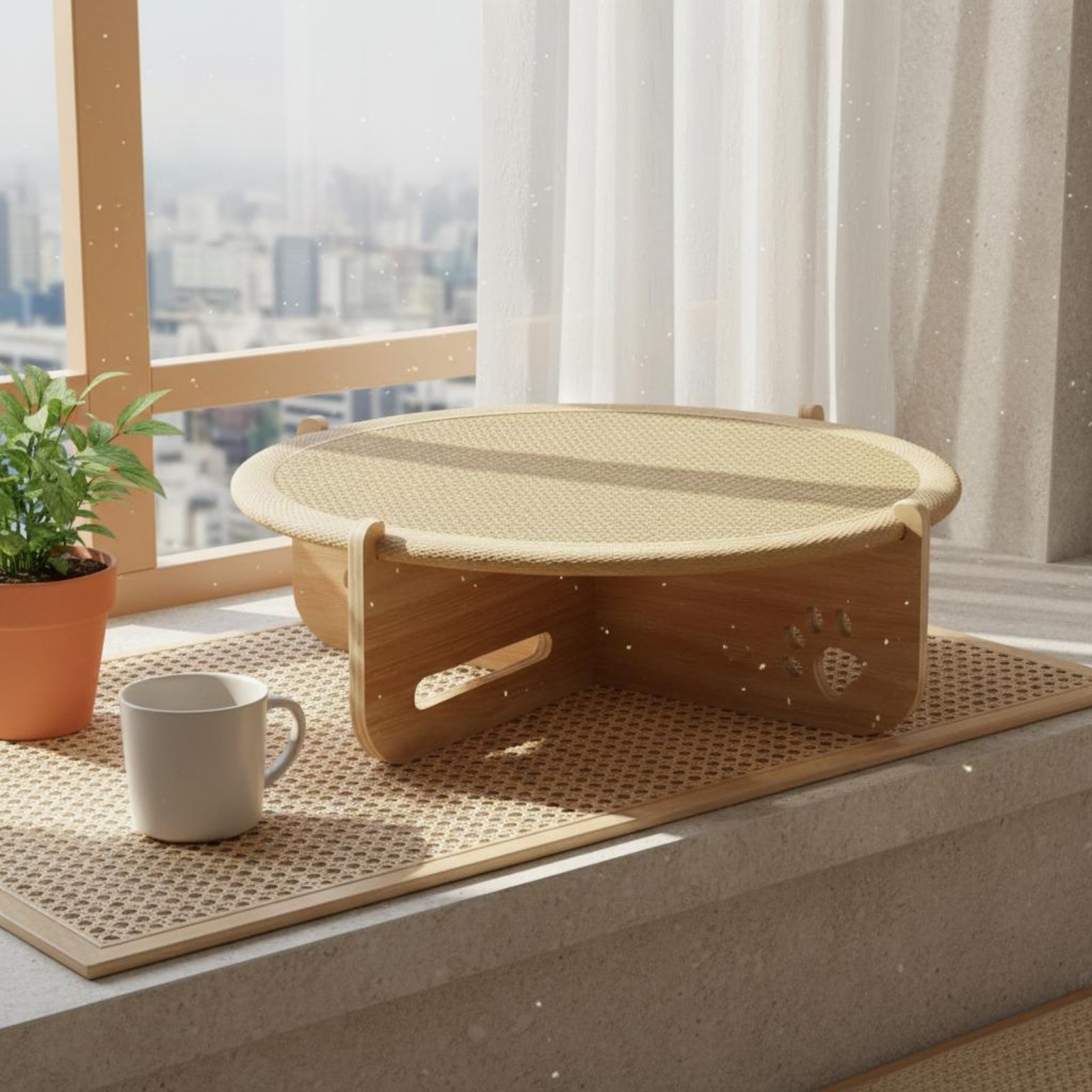 Feline Scratcher Bed Two-in-Si - Dog Cooling Mat ulasan dan harga