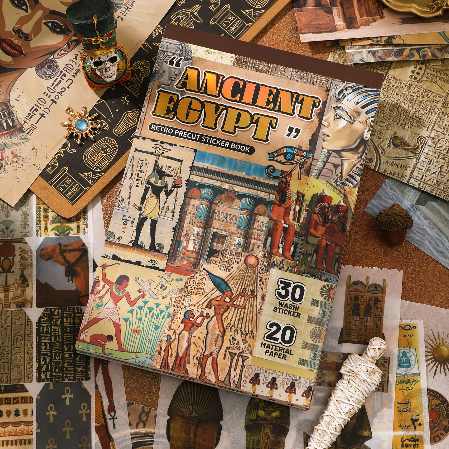 50 pcs Ancient Egypt Stickers  - Pet Supplies Egypt ulasan dan harga