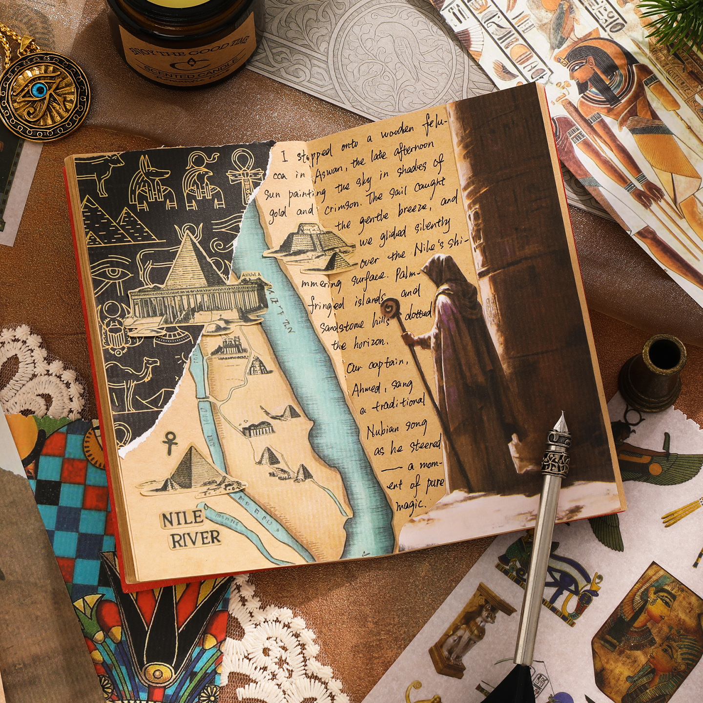 50 pcs Ancient Egypt Stickers  - Pet Supplies Egypt ulasan dan harga
