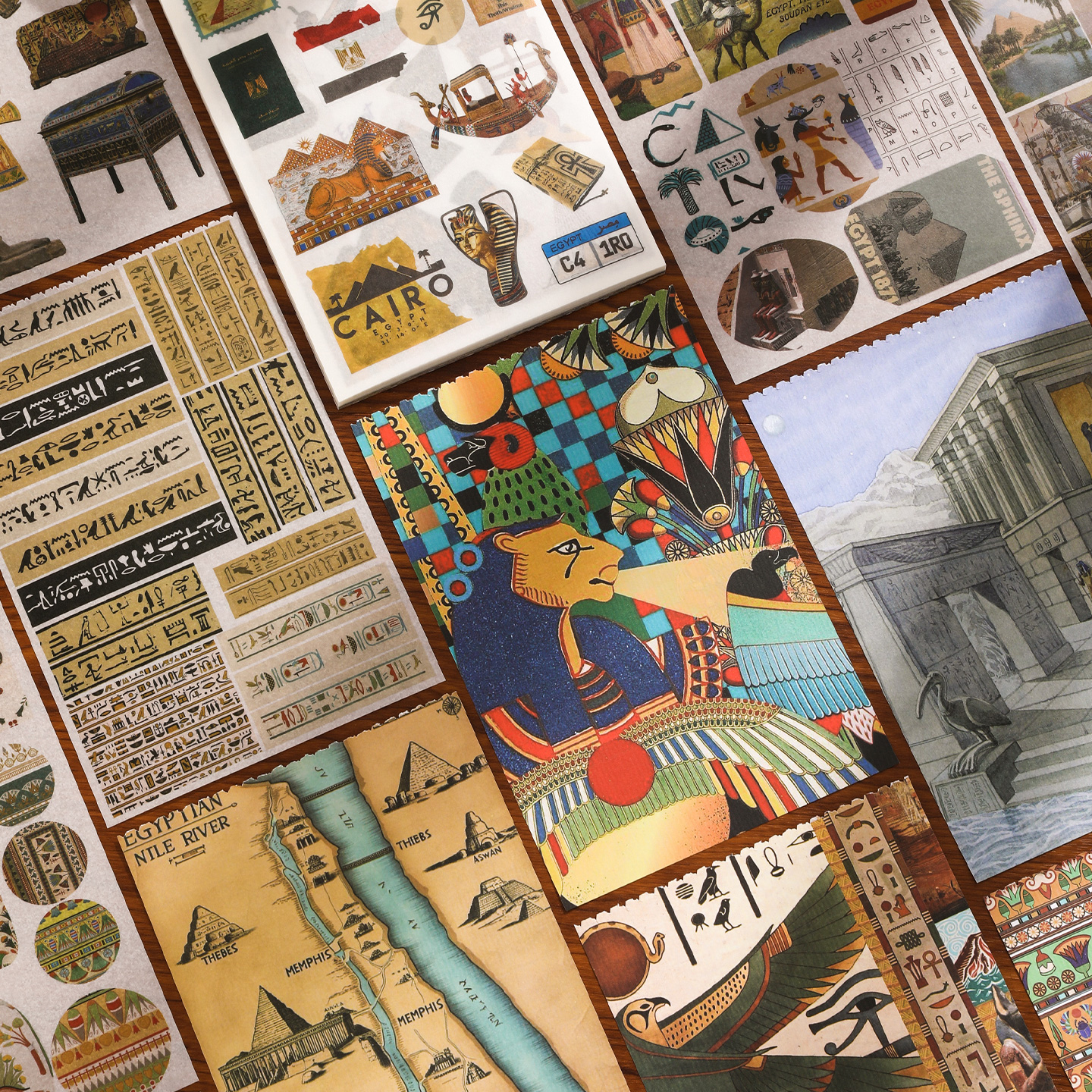 50 pcs Ancient Egypt Stickers  - Pet Supplies Egypt ulasan dan harga
