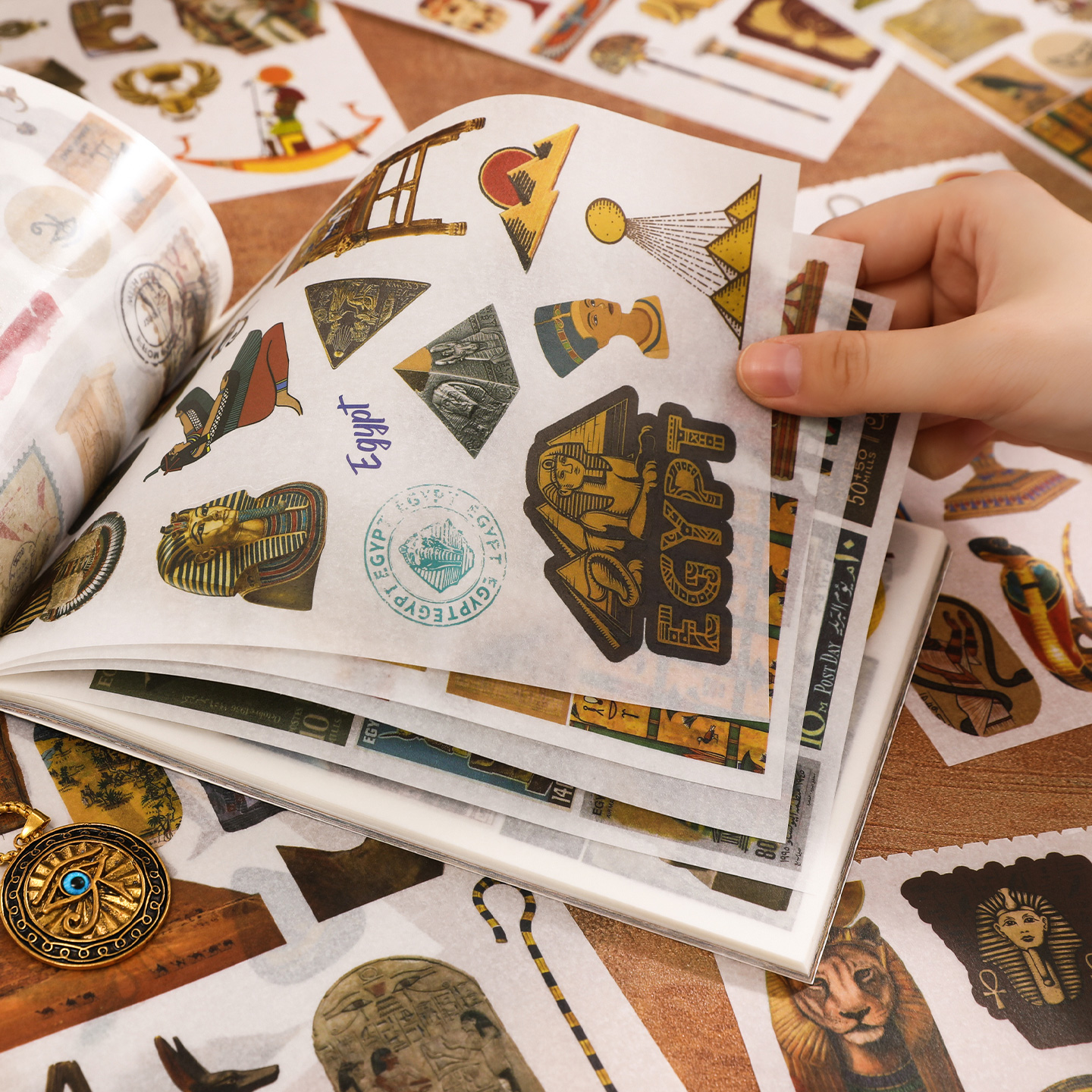 50 pcs Ancient Egypt Stickers  - Pet Supplies Egypt ulasan dan harga
